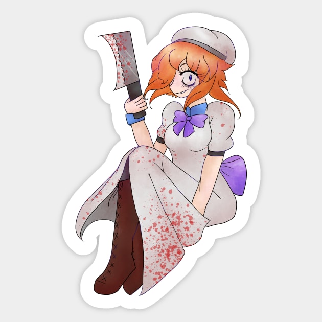 Higurashi When They Cry Rena Ryuugu Design Sticker by nhitori